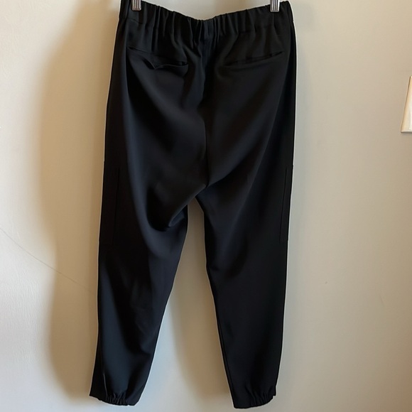 Gary Worth Black Pants Elastic Waistband Zipper Pockets Size 4 Boutique Brand - Picture 5 of 9